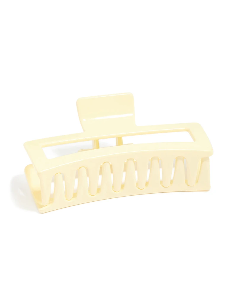 Yellow Shiny Matte Extra Large Claw Clip