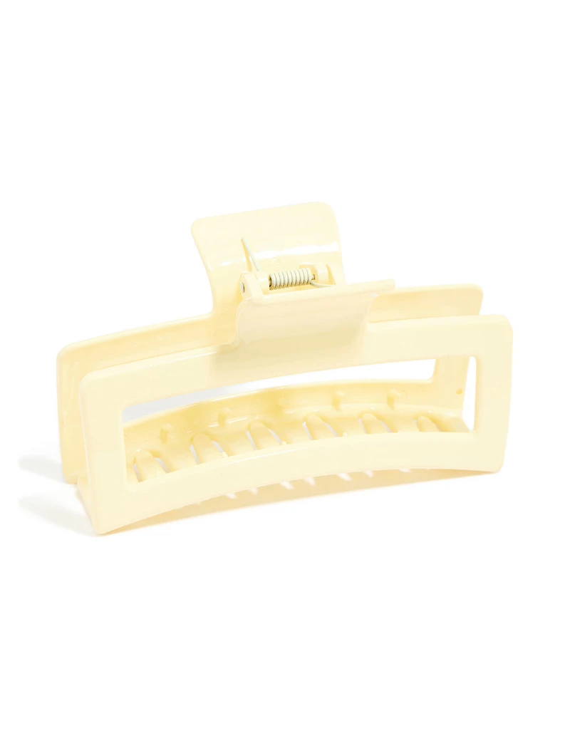 Yellow Shiny Matte Extra Large Claw Clip