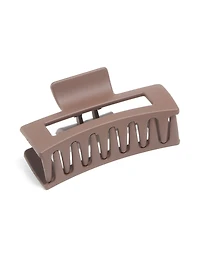 Brown Coated Large Claw Clip