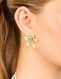 Boucles d’oreilles étanchées en acier inoxydable en acier inoxydable en circonione cubique au centre