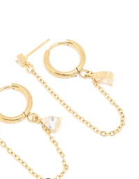 Waterproof Gold Plated Stainless Steel Cubic Zirconia Ear Stacking Pack