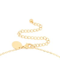 Waterproof Gold Plated Stainless Steel Large Bubble Letter G Necklace