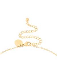 Waterproof Gold Plated Stainless Steel Large Bubble Letter O Necklace