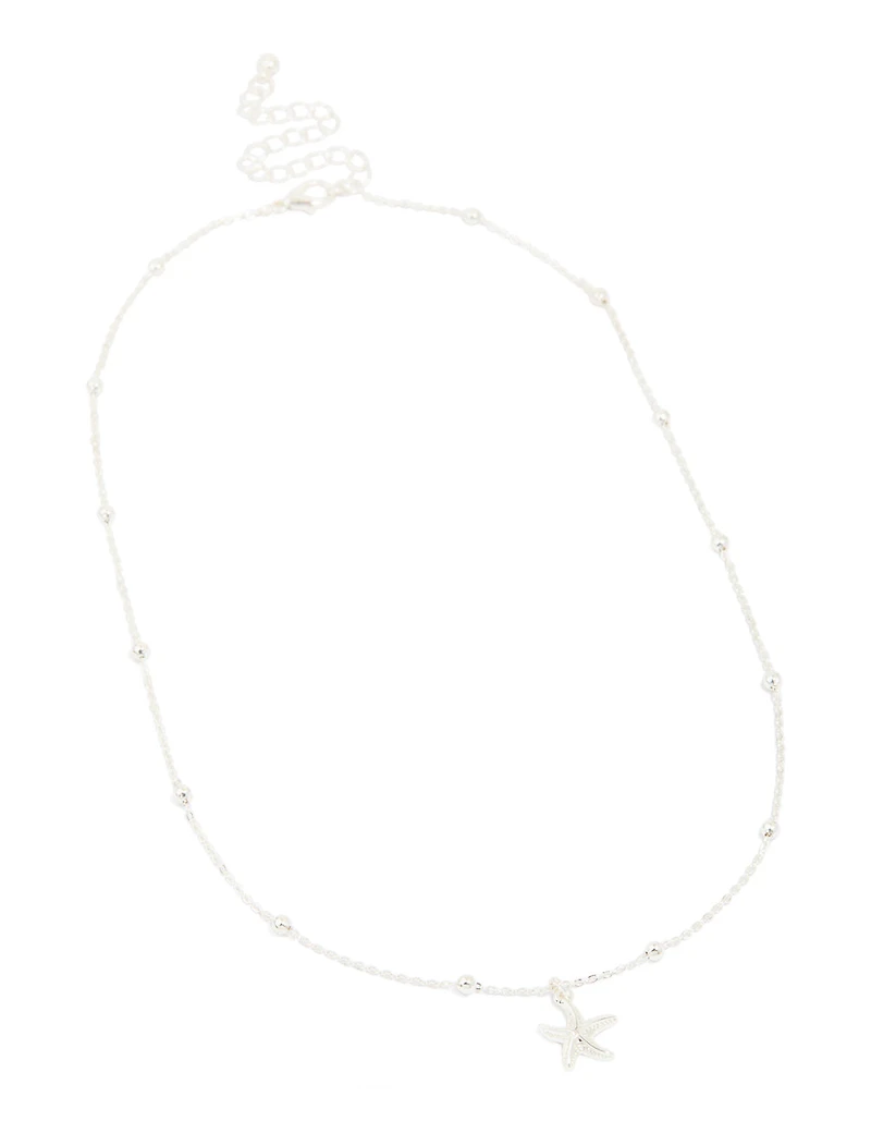 Silver Star Pendant Necklace