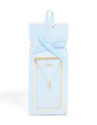 Collier pendentif cubique en laiton plaqué or en zirconia avec la lettre B