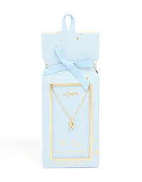 Collier cubique en zircone plaqué or avec la lettre N