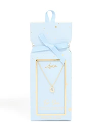 Collier cubique en zircone plaqué or