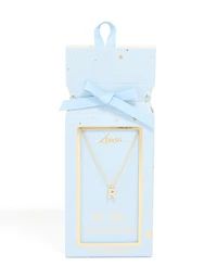 Collier cubique en laiton plaqué or avec lettre R