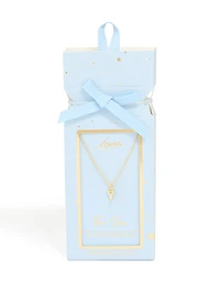 Collier cubique en zircone plaqué or