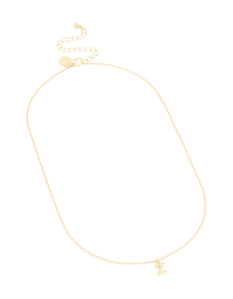 Collier cubique en zircone plaqué or