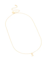 Collier cubique en zircone plaqué or