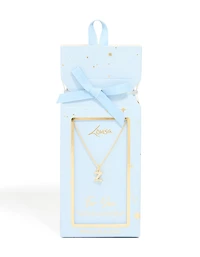 Collier cubique en zircone plaqué or