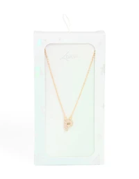 Collier cubique en zircone en or pour enfants avec la lettre P