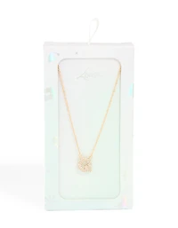 Collier cubique en zirconie doré pour enfants avec la lettre Q