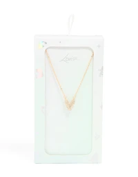 Collier cube en zircone en or pour enfants avec la lettre V