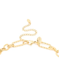 Waterproof Gold Plated Stainless Steel Multi-Link Chain Necklace