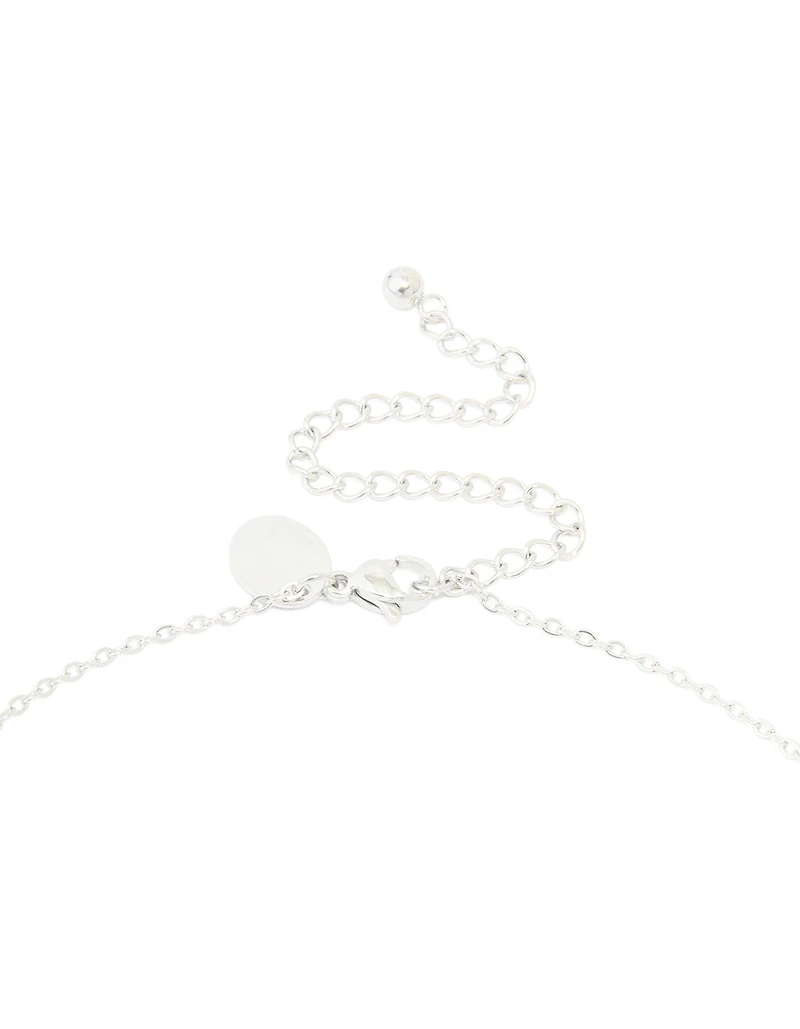 Waterproof Stainless Steel Large Bubble Letter E Necklace