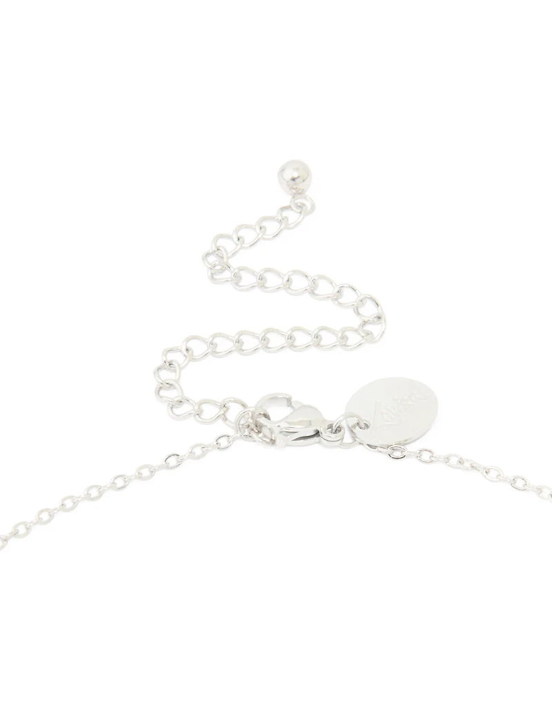 Collier imperméable en acier inoxydable avec une grande lettre T à bulles