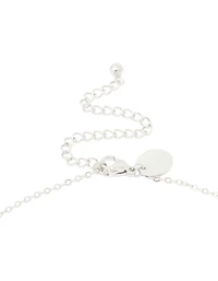 Collier imperméable en acier inoxydable avec une grande lettre T à bulles