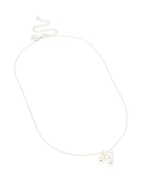 Collier imperméable en acier inoxydable avec une grande lettre M à bulles