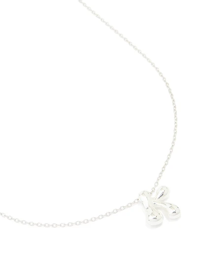 Collier imperméable en acier inoxydable avec une grande lettre K en bulle