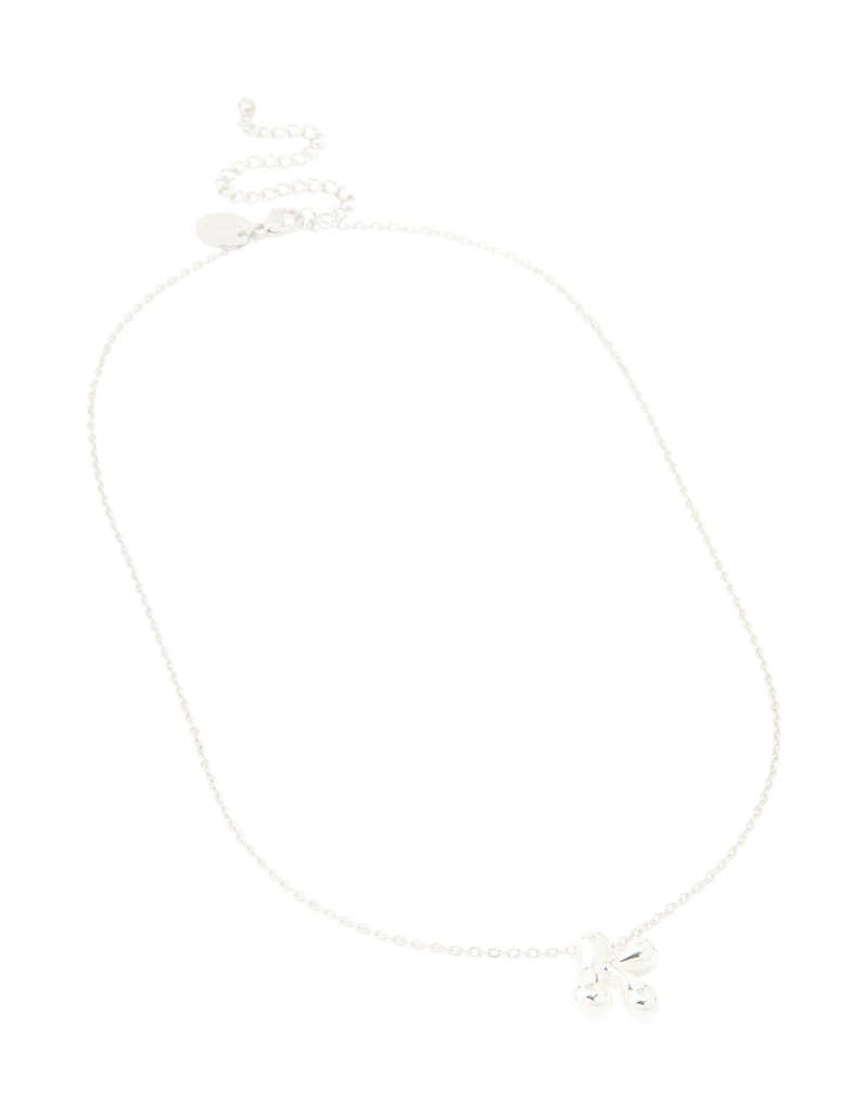 Collier imperméable en acier inoxydable avec une grande lettre K en bulle