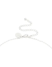 Collier imperméable en acier inoxydable avec une grande lettre B à bulles