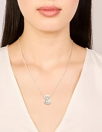 Waterproof Stainless Steel Large Bubble Letter S Necklace