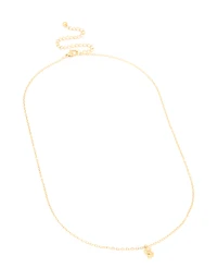 Waterproof Gold Plated Stainless Steel Taurus Circle Necklace