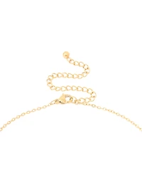 Waterproof Gold Plated Stainless Steel Taurus Circle Necklace