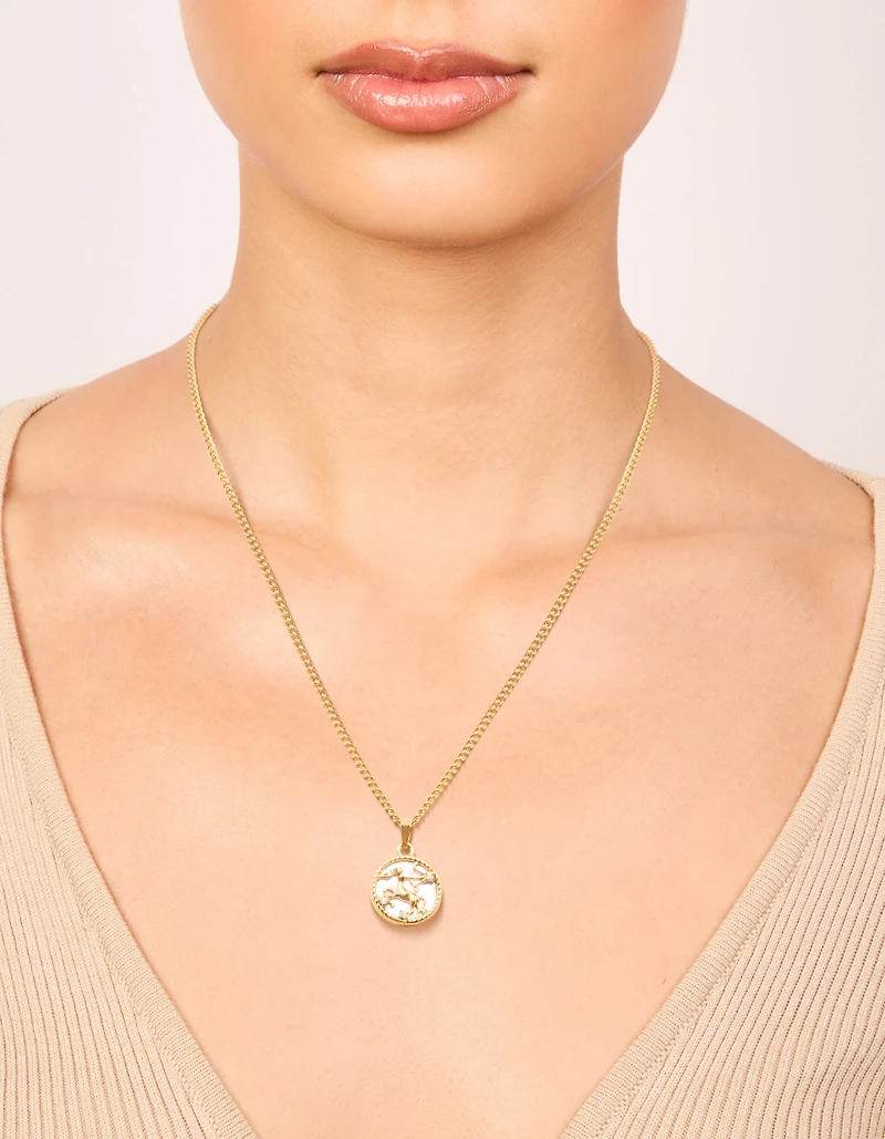 Collier étanche, en acier inoxydable plaqué or, collier du signe du signe du signe du Sagittaire