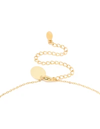 Collier cubique imperméable en acier inoxydable plaqué or en zircone Taureau