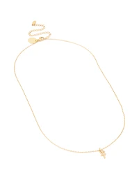 Waterproof Gold Plated Stainless Steel Cubic Zirconia Sagittarius Necklace