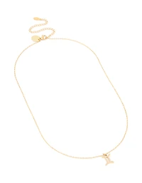 Collier cubique en zirconia Gemini, étanche plaqué or et plaqué or