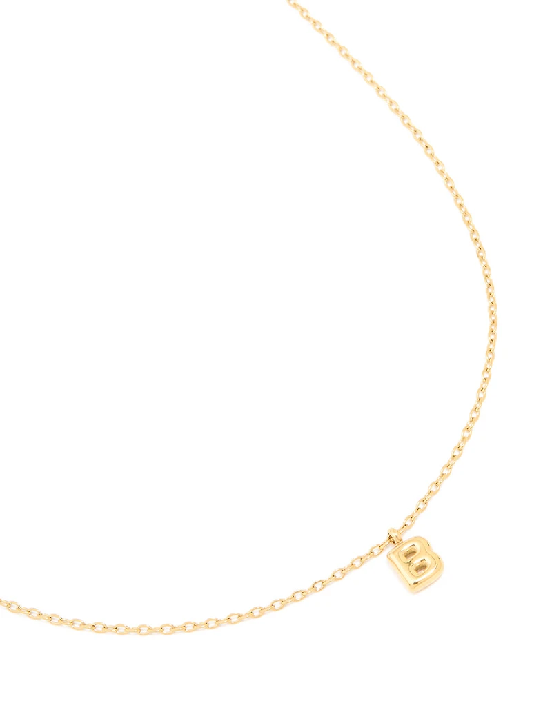 Collier mini bulles en acier inoxydable plaqué or imperméable