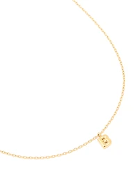 Collier mini bulles en acier inoxydable plaqué or imperméable