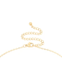 Collier mini bulles en acier inoxydable plaqué or imperméable