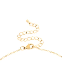 Waterproof Gold Plated Stainless Steel Angel Number 222 Necklace