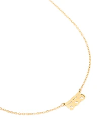 Waterproof Gold Plated Stainless Steel Angel Number 555 Necklace