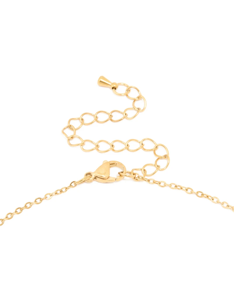 Waterproof Gold Plated Stainless Steel Angel Number 555 Necklace