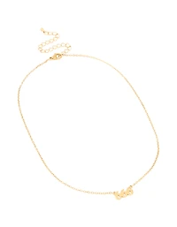 Waterproof Gold Plated Stainless Steel Angel Number 666 Necklace