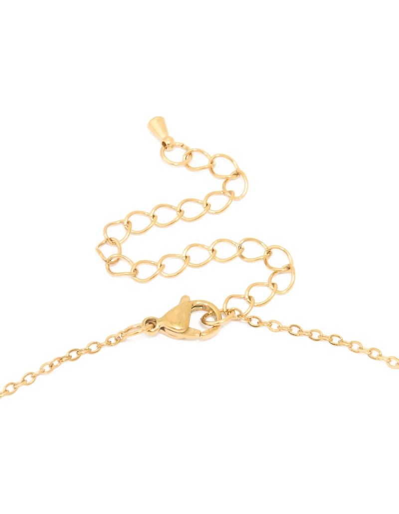 Waterproof Gold Plated Stainless Steel Angel Number 666 Necklace