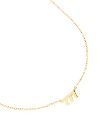 Waterproof Gold Plated Stainless Steel Angel Number 777 Necklace