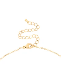 Waterproof Gold Plated Stainless Steel Angel Number 777 Necklace