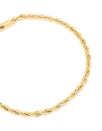 Waterproof Gold Plated Stainless Steel Twisted Chain Bracelet