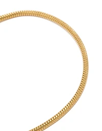 Waterproof Gold Plated Stainless Steel Snake Chain Short Bracelet