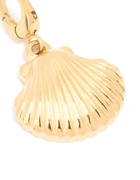 Waterproof Gold Plated Stainless Steel Shell Charm