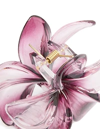 Dark Purple Ombre Frangipani Flower Claw Clip