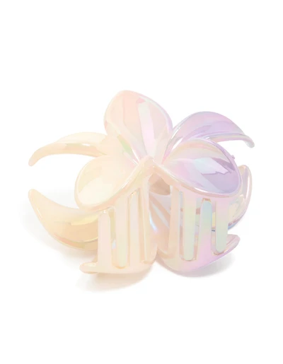 Iridescent Pearlised Tropical Claw Clip