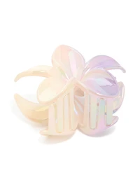 Iridescent Pearlised Tropical Claw Clip